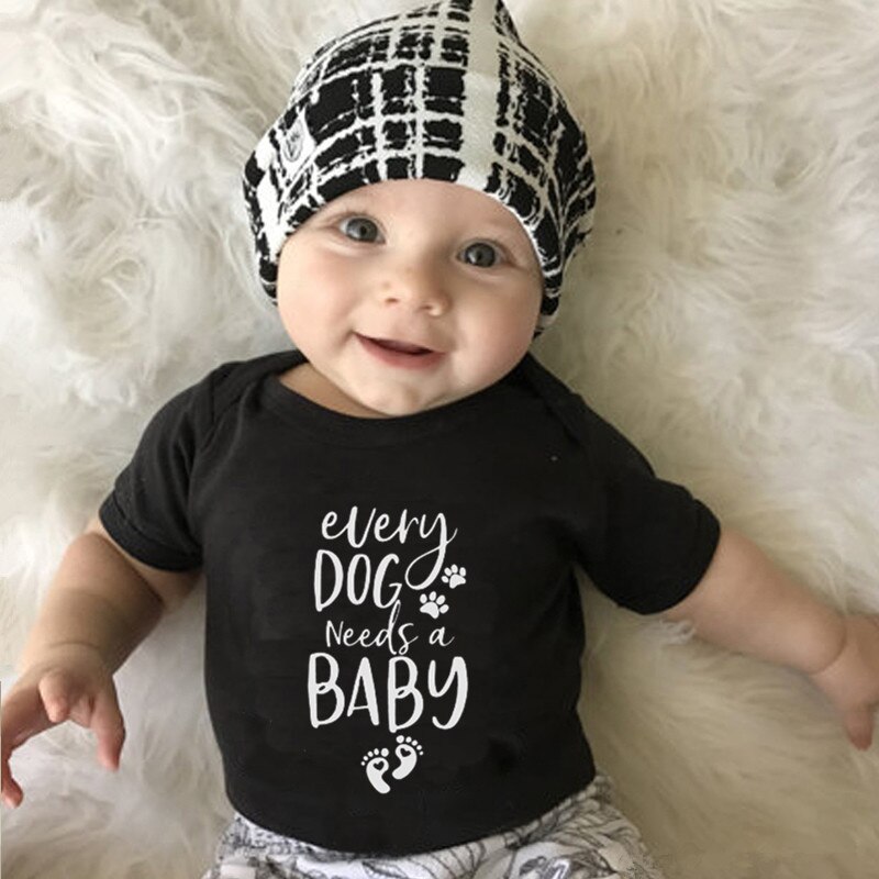 Jeder Schild braucht einen Baby-Karosserie mit babyprint, süßer baumwoll-kurzarm-babybody für jungen und mädchen, 0-24mer-Pack jumpsuits