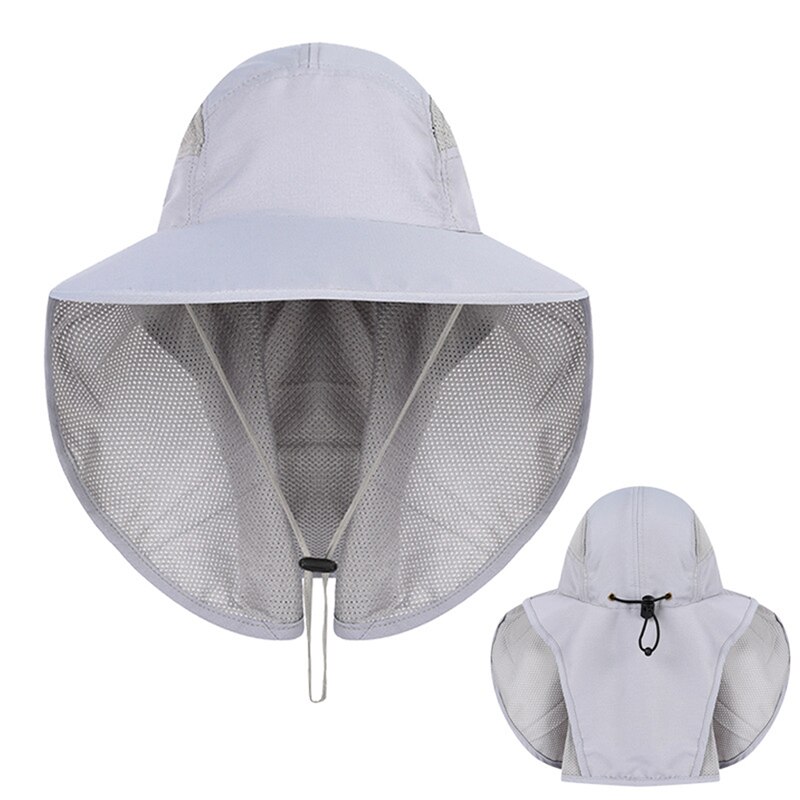 Outdoor Beach Caps Outdoor Sport Fishing Hiking Hat UV Protection Face Neck Flap Man Sun Cap Sports Accessories