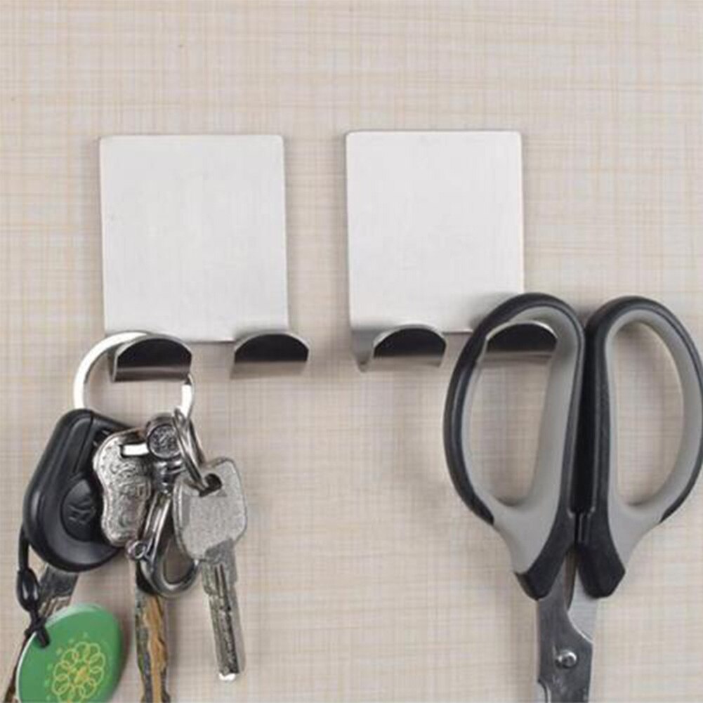 Multifunction Razor Horder Self Adhesive Practical Stainless Steel Hanger Socket Rack Self Adhesive Plug Hook Double Socket Rack