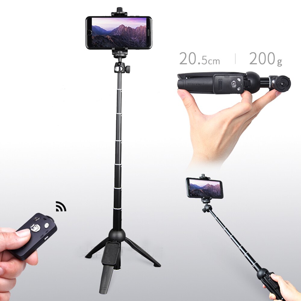 Yunteng Yt 9928 Draadloze Selfie Stok Statief Monopod Met Bluetooth Remote Sluiter Universele Voor Iphone Xiaomi Smartphones