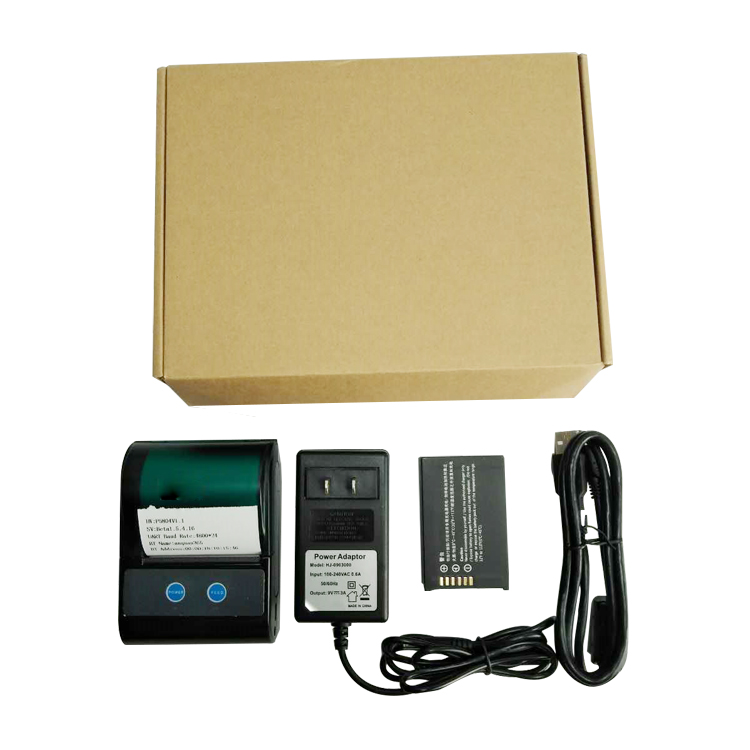 58mm Thermal Label Printer - Battery Powered Bluetooth Mobile POS Receipt Printer ZKC5805