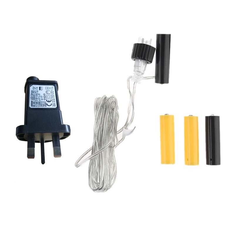 US UK Plug AA AAA Battery Eliminator Replace 2x 3x AA AAA Battery Power Supply Adapter for Radio LED Light Electric Toy T84C: UK AA