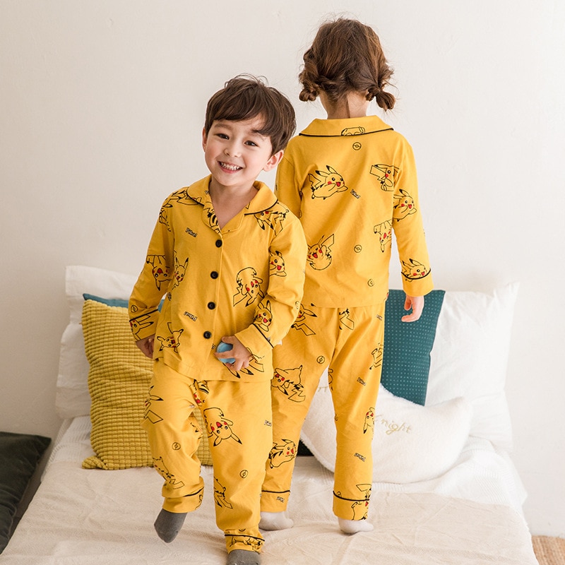Children Homwear Pajamas for Kids Boys Girls Cotton Pyjamas Clothes Set Toddler Home Indoor Sleepwear Pigama Infant Nighty