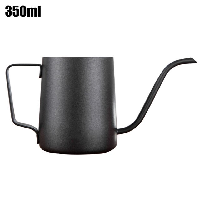 250ml/350ml Stainless Steel Long Spout Drip Kettle Narrow Gooseneck Pour Over Coffee Pot Receive Water On Average: 350ml