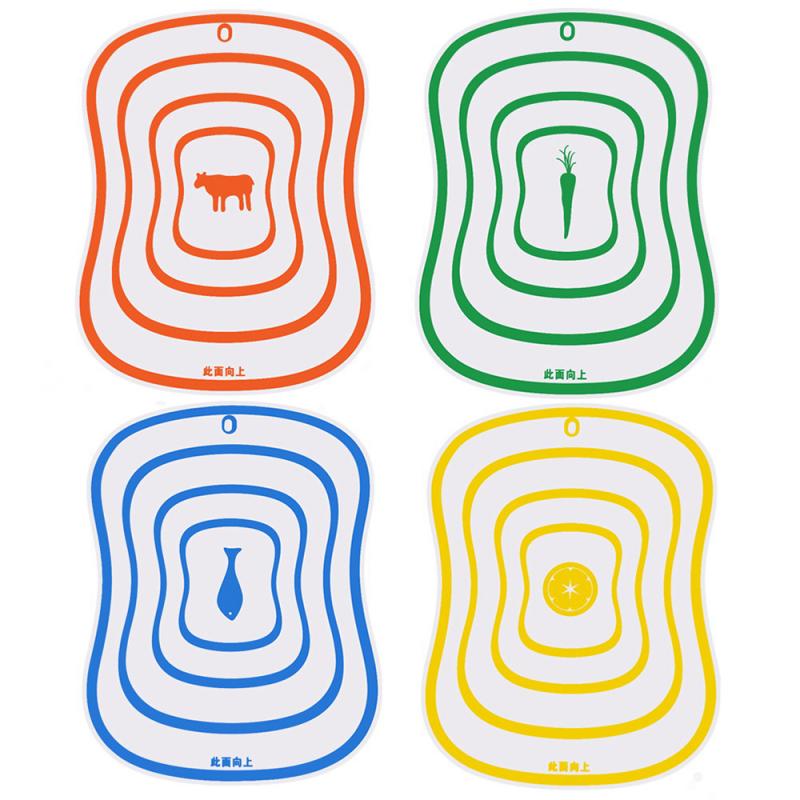 Kitchen Accessories Non-slip Flexible Kitchen Board Chopping Block Meat Vegetable Fruit Cutting Board Silicone Mat Cooking Tool