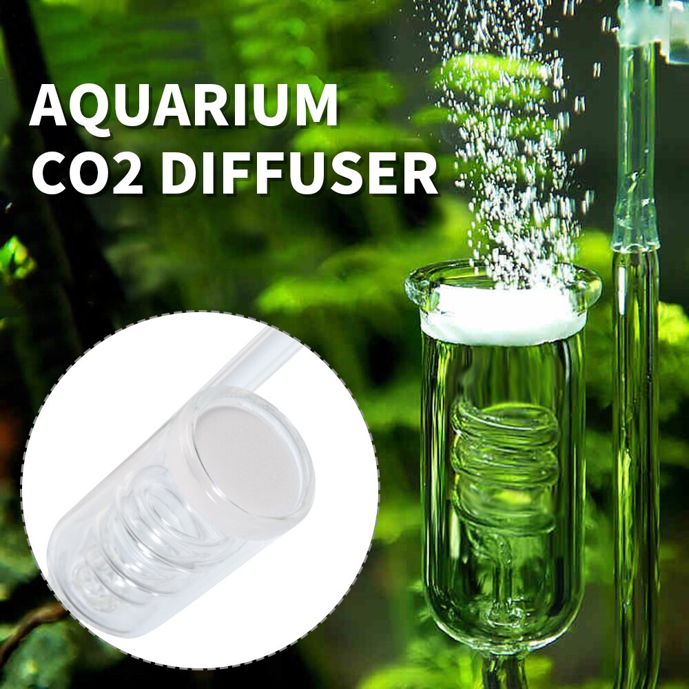 Glas akvarium akvarium keramisk diskapacitor vand levende plante akvarium  co2 tank forstøver  co2 forstøver til 60 ~ 300l: 6pc