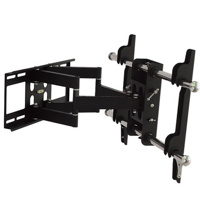 Super Full Motion 32&quot;-65&quot; LED LCD TV Wall Mount Swing Arm With Anti-theft Lock Loading 100kgs Tilt Swivel VESA 600*400mm