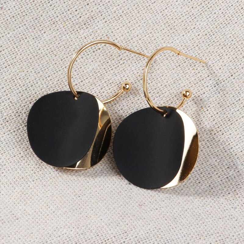 women's Summer earrings female earring for women jewelry red earings jewelry korean cherry long tide earrings: black ES1418