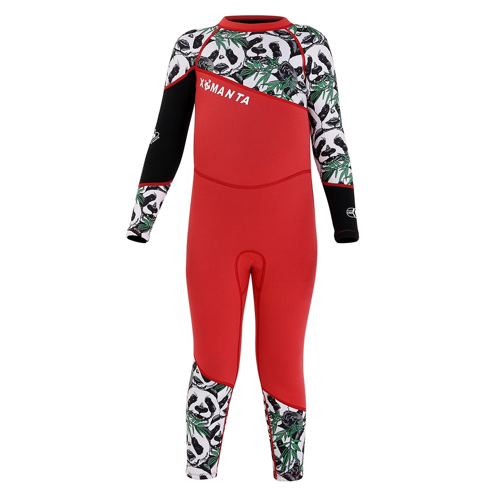 Kids 2.5mm Neoprene Scuba Diving Suit Children Long Sleeve Surfing Swimwear Full Body Long One-Piece Wetsuit for Boys