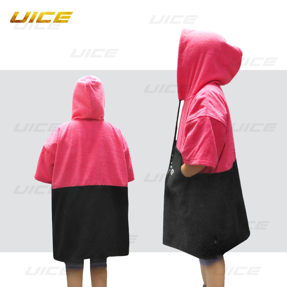 Strand tuch Surfen Poncho Wickelt uch schnell trocknende Kapuze Kleid Mikro faser für freundlicher Strand decke Badet uch