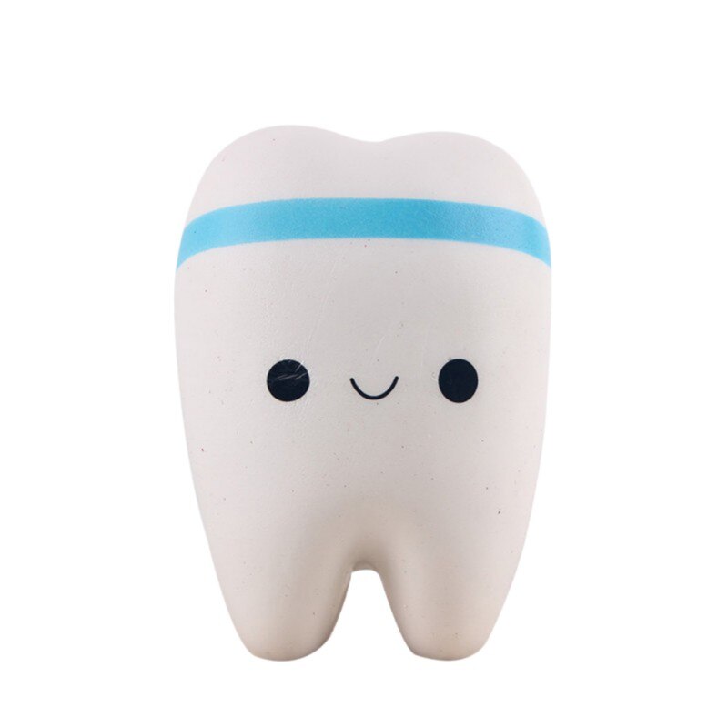 Cute Cartoon Tooth Pendant Squish Squishies Slow Rising Toothpaste Soft Squeeze Cute Stretchy Toys For Children: Set 3