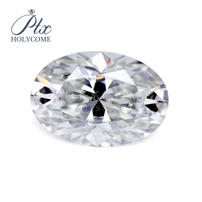 Witte kleur oval cut 4x6mm moissanite diamant edelstenen voor sieraden maken