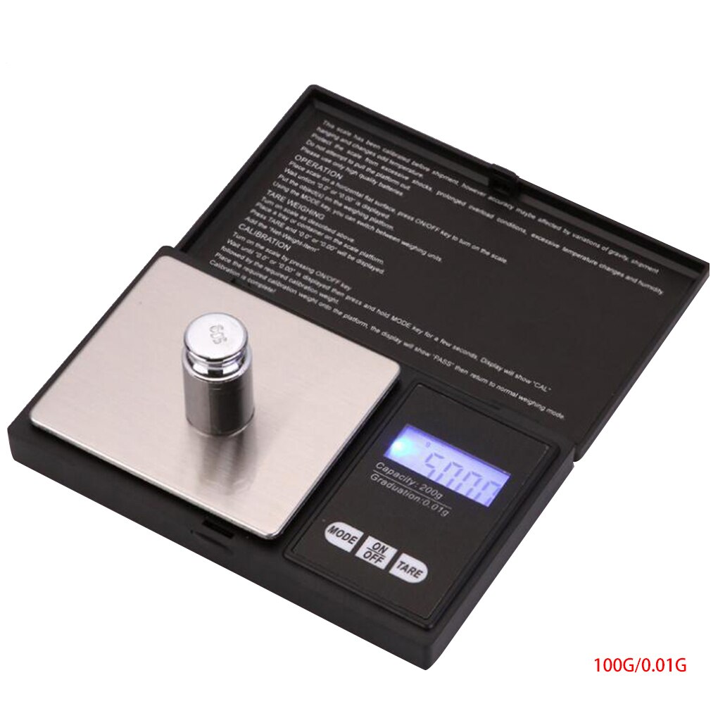High Accuracy LED Backlight Digital Pocket Scale Mini Electronic Jewelry Weighing Balance Scale: NO.3
