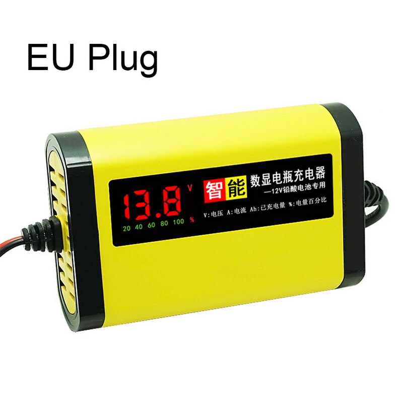 Auto Batterie Ladegerät Tragbare Batterie Betreuer Für Auto Boot Rasenmäher Versiegelt Blei Säure Batterie: EU