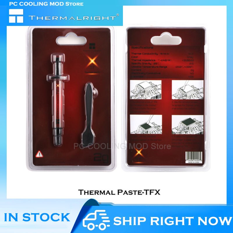 Thermalright Thermal Paste-TFX 14.3W/m-k Non-Conductive For CPU GPU Cooler Notebook/Computer Grease High Conduction