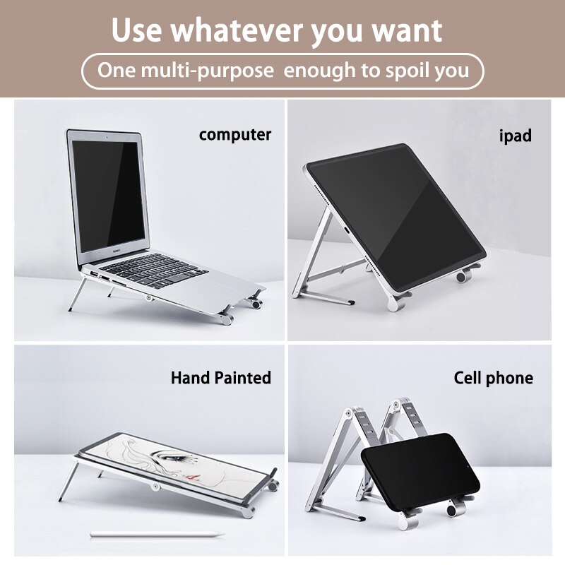 Adjustable Desk Laptop Stand Universal Notebook Holder For Macbook Pro Air iPad iPhone Mobile Phone Stand Support Accessories