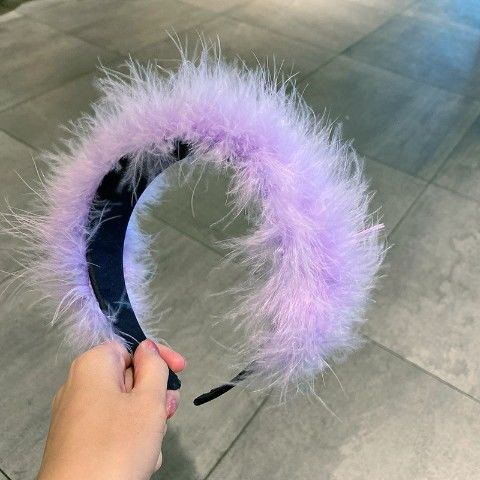 Feather Black Yellow Headband Wedding Photo Headdress Accessories Party Supplies Birthday Cosplay Christmas: Lavender