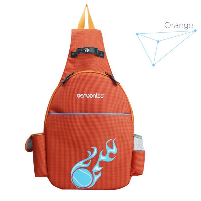 Mochila de bádminton para raqueta, bolsa de nailon impermeable para deportes al aire libre, accesorios para acampar, ciclismo, escalada, 2 uds.: Orange