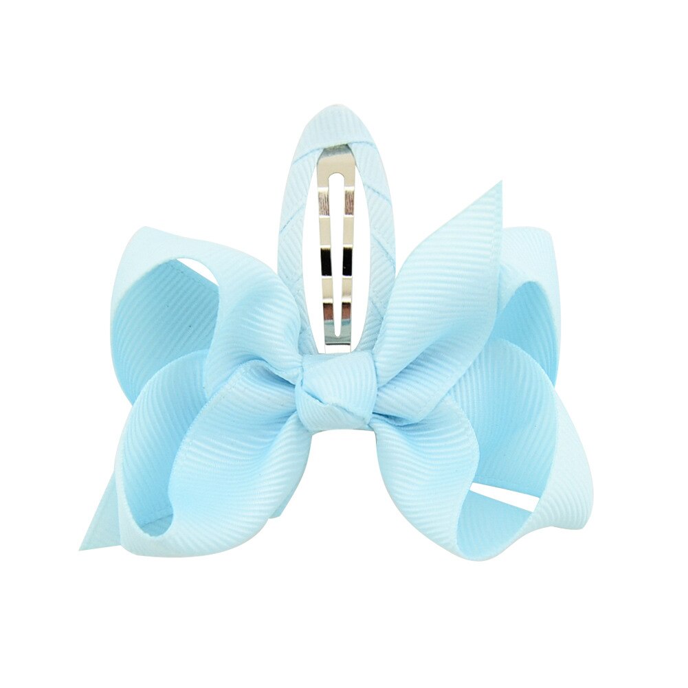 Sweet Top Hair Clip Grosgrain Ribbon Hair Bow Barrettes For Girls Princess Flower Headband Headwear Kids Hair Accessories: Color 17