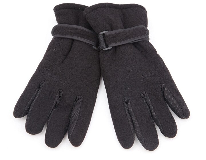 Outdoor cycling warm Thermal three layer thickening windproof wool protective gloves polar fleece gloves for men