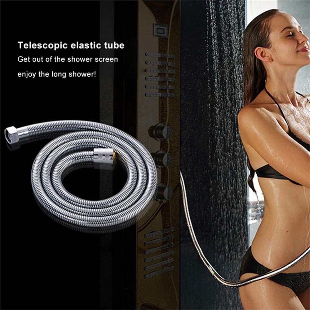 Zhangji Bad 1.5M Hoge Dichtheid Doucheslang Rvs Badkamer Accessoires Intensieve Sanitair Slangen Zacht Duurzaam Waterslang