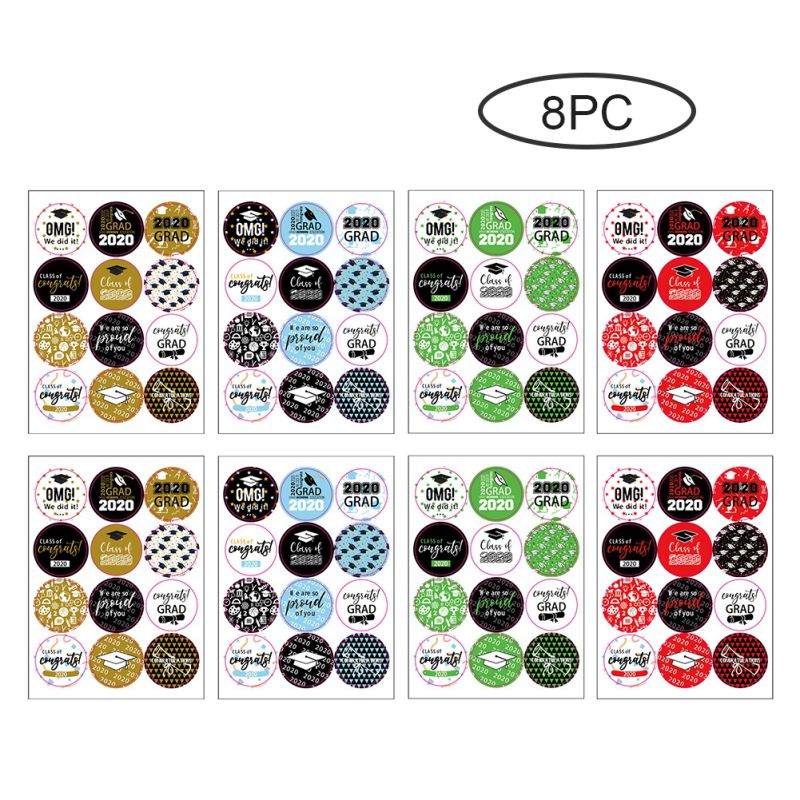 Graduation Season Stickers Graduation Cap Diploma Party Stickers