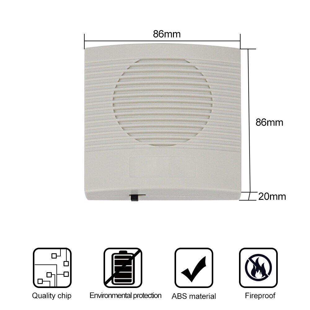 OBO DC12V Wired Doorbell with 4 Wires 3 Musical Chime Dingdong Door Bell Chime Ring for Electronic Lock Access Control System