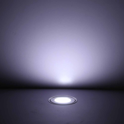 QACA 7 Lm SMD3350 LED pont lumière basse tension étanche IP67 plancher de bois étape LED dans le sol éclairage pour jardin extérieur B101: Blanc froid / EU