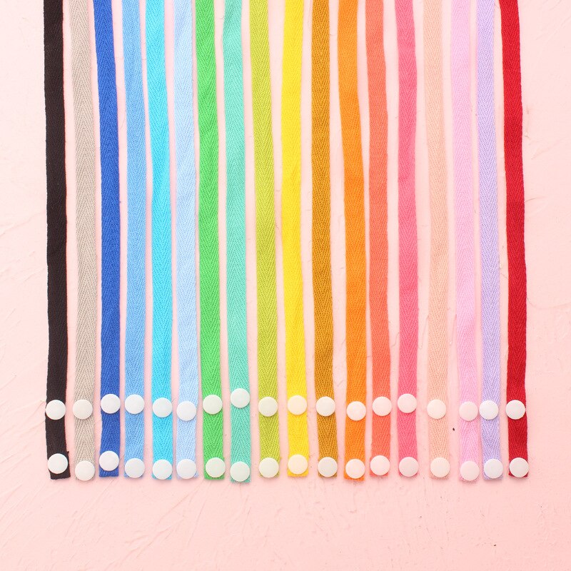 Cuerda colgante para mascarilla, cordón de Color sólido para máscara facial, soporte de cadena sin huellas para colgar en la oreja, para exteriores, para niños y adultos