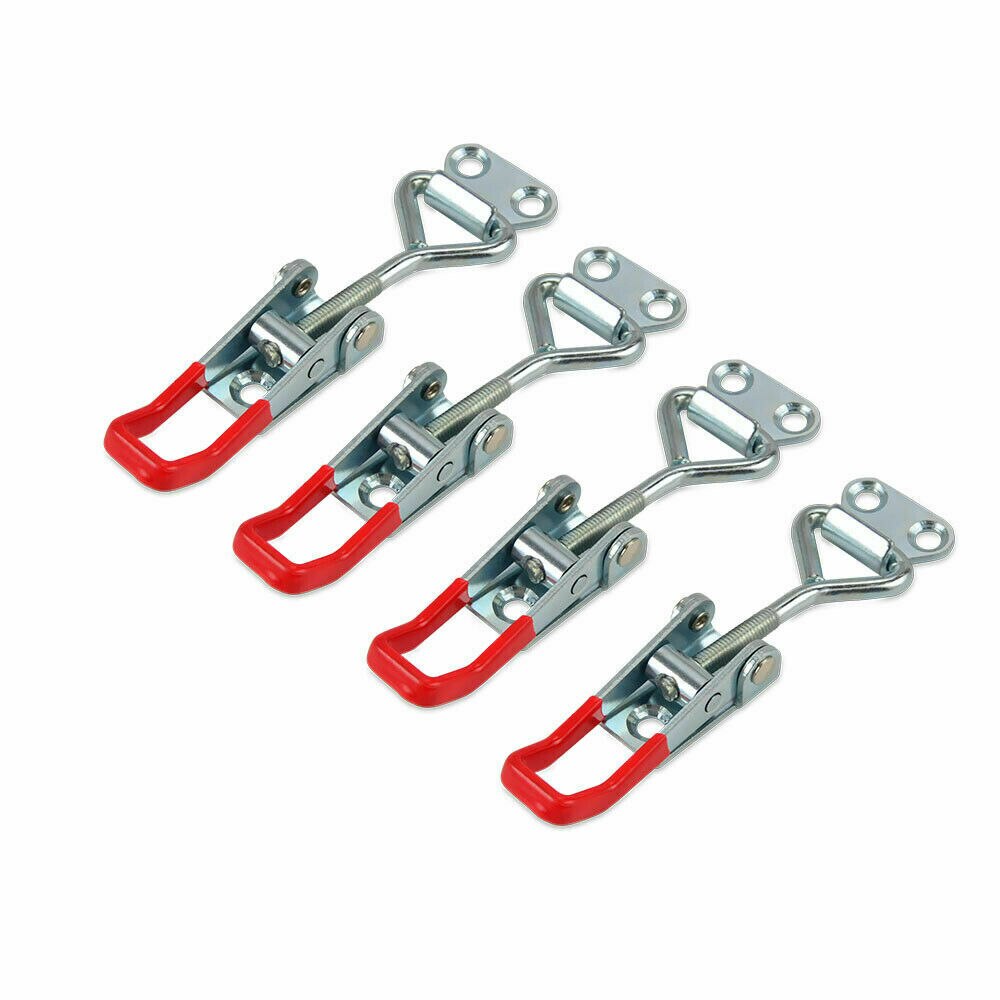 4 Pcs Toggle Latch Catch Toggle Clamp Adjustable Cabinet Boxes Case Lock Hasp