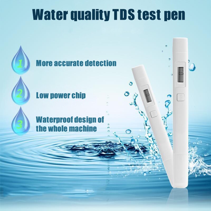 Digital TDS Water TDS Tester 0-9999 PPM Measurement Range 1 PPM Resolution Health99