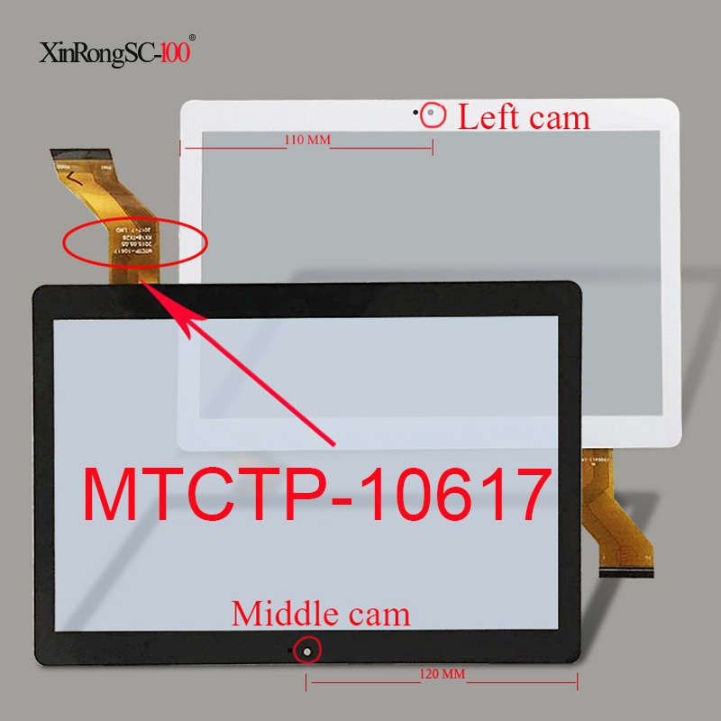 For BMXC CARBAYTA B801/K108/K107/S107/T900/S108/S109/k109 Capacitive touch screen panel mtk8752 MTCTP-10617 RX18 TX28