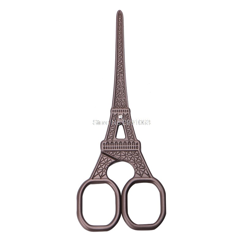 1 tijeras de sastre Vintage Torre Eiffel cortador de tela tijeras artesanales clásicas de acero inoxidable artesanía N27: 3