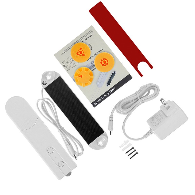 DIY Smart Motorized Chain Roller Blinds Shade Shutter Drive Motor Powered By Solar Panel And Charger Bluetooth APP Control
