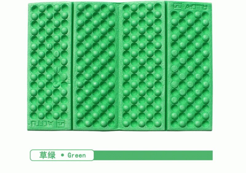 1Pc Foldable Folding Outdoor Camping Mat XPE Waterproof Seat Foam Pad Chair Picnic Moisture-proof Mattress Beach Mat Pad: Green