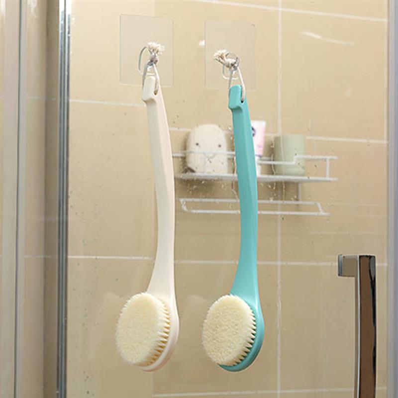 Body Cleaning Brush Long Handle Bath Brush Shower Foaming Brush Body Scrubber Back Scrubbing Bath Brush Soft Bristle Bath Brush