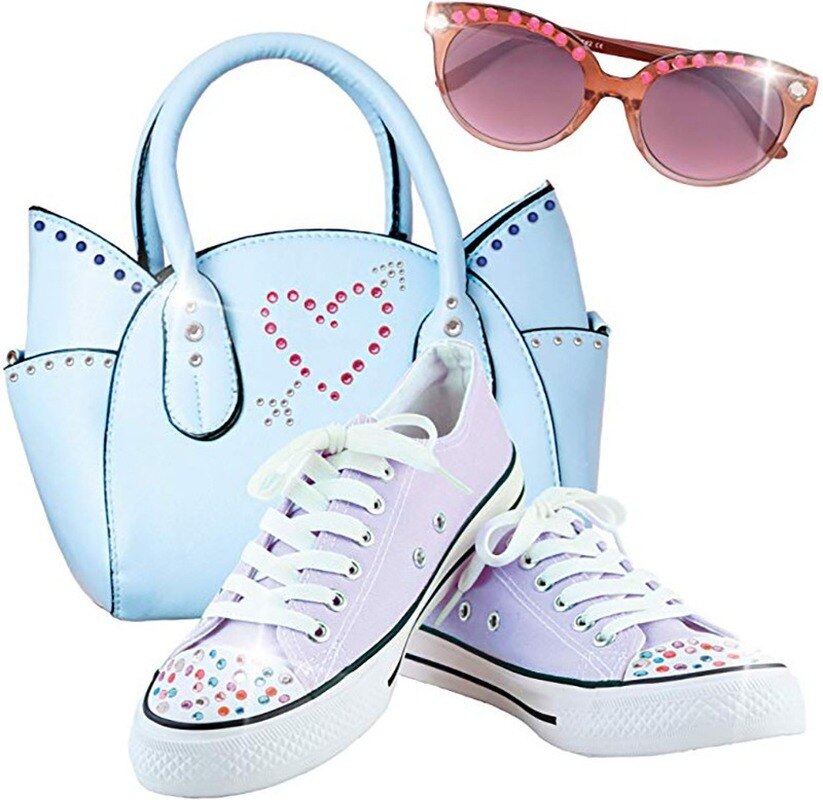 Mode 180 Gems Blingers Deluxe Set Speelgoed Pretend Play Jewel Refill Set Diy Meisjes Haar Styling Tool Diamant Sticker Speelgoed