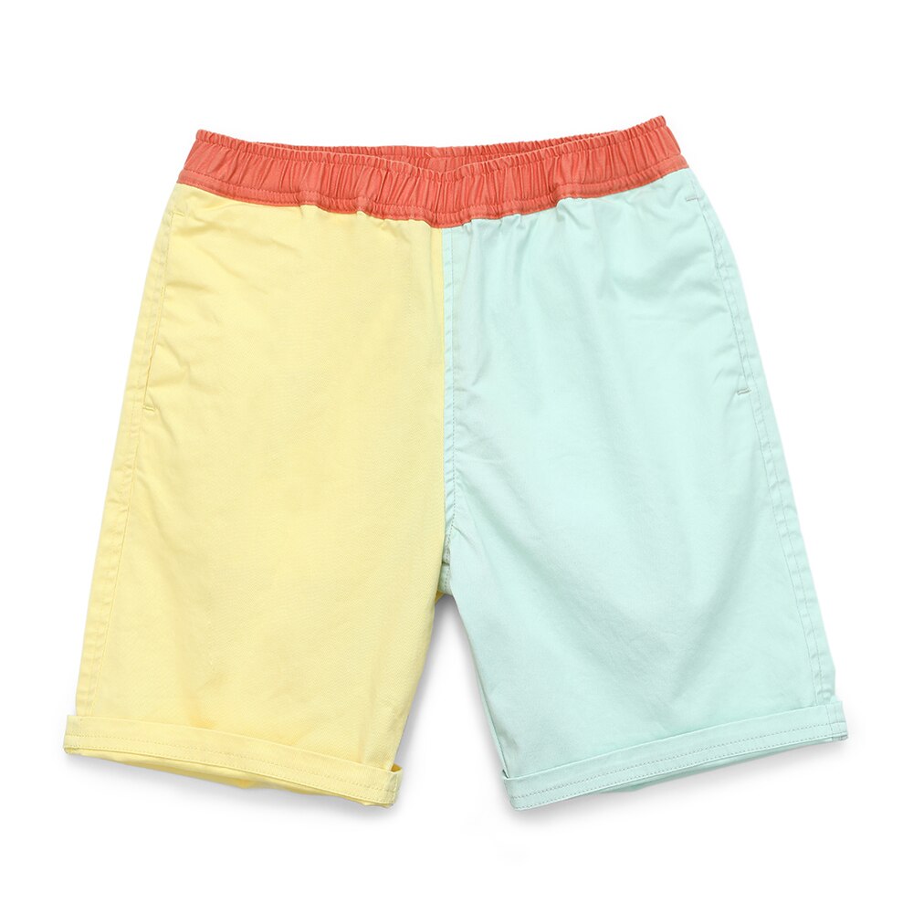 Hnne 2021 Summer New Contrast Color Shorts Children Garment Wash Unisex Boys Girls Casual Shorts High Quality Bottoms HJ150321: 120