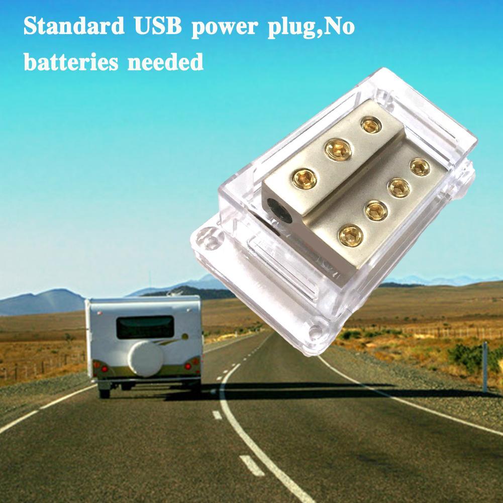 1Pc Battery Distribution Block For Ground 1 Into 4 Out Ground Box Auto Part Ground Battery Distribution Block Car Power Amplifie
