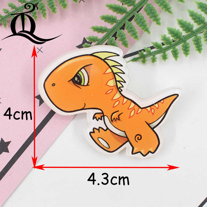 TQ 1 PCS Gemengde Dinosaur Cartoon Pictogrammen op De Pin Kawaii Icoon Badge Bacges op Rugzak Badges voor Kleding Acryl badges O29: NO2