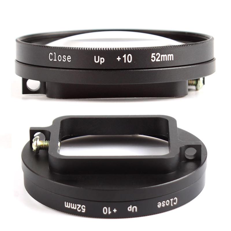 52mm loupe accessoires 10 fois 10X Macro grossissement gros plan lentille filtre pour Gopro Hero 8 7 6 noir caméra d'action