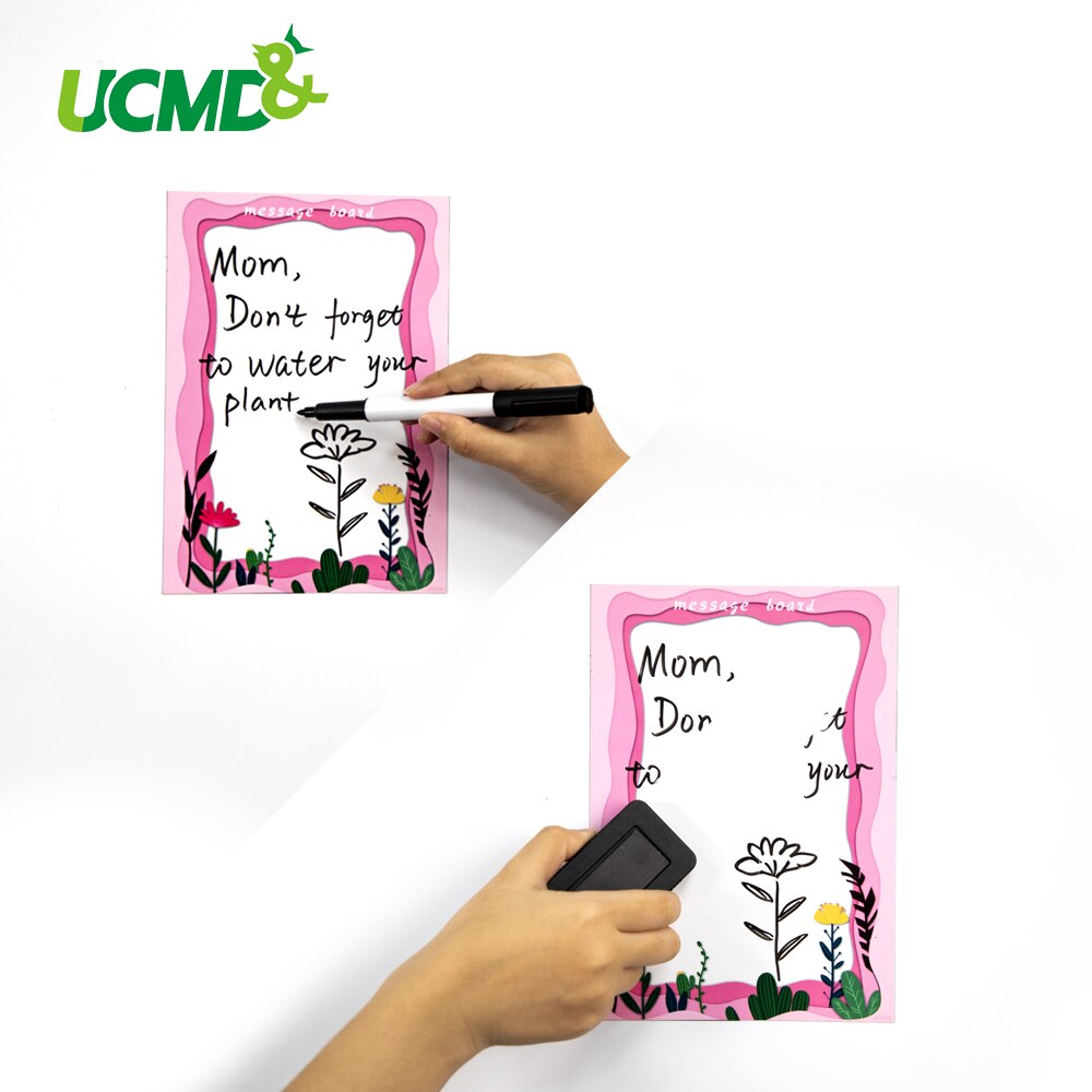 Magnetic Whiteboard Sticker Fridge Magnets Office Dry Wipe White Board Marker Writing Message Board Remind Memo Pad Home Decor