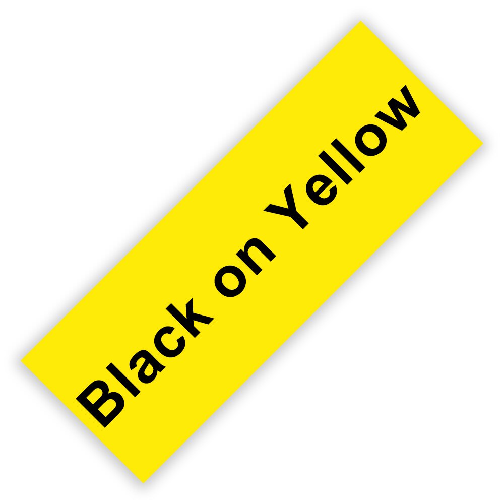 Labelwell 12mm Label Tape MK231 Compatible for brother M-K231 MK 231 MK-231 for Brother P-touch Printer black on white: 10PK Black on Yellow