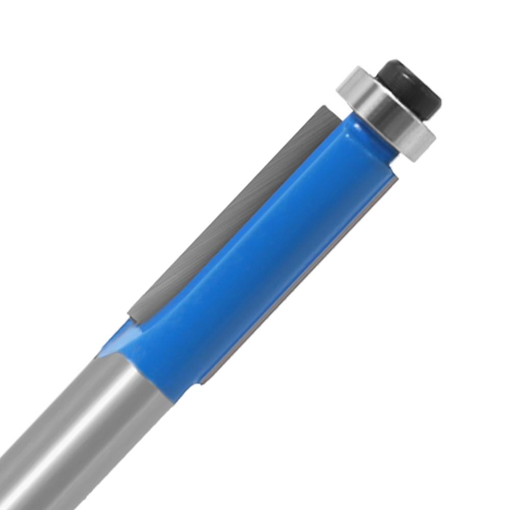 8mm Shank 1" Flush Trim Router Bit with Bearing for Wood Template Pattern Bit Tungsten Carbide Milling Cutter for Wood