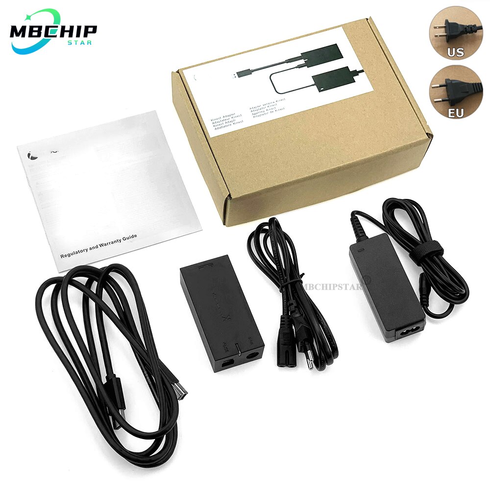 Adaptateur Kinect pour Xbox One S/X et PC Windows, capteur 2.0/3.0, prise EU/US, alimentation électrique