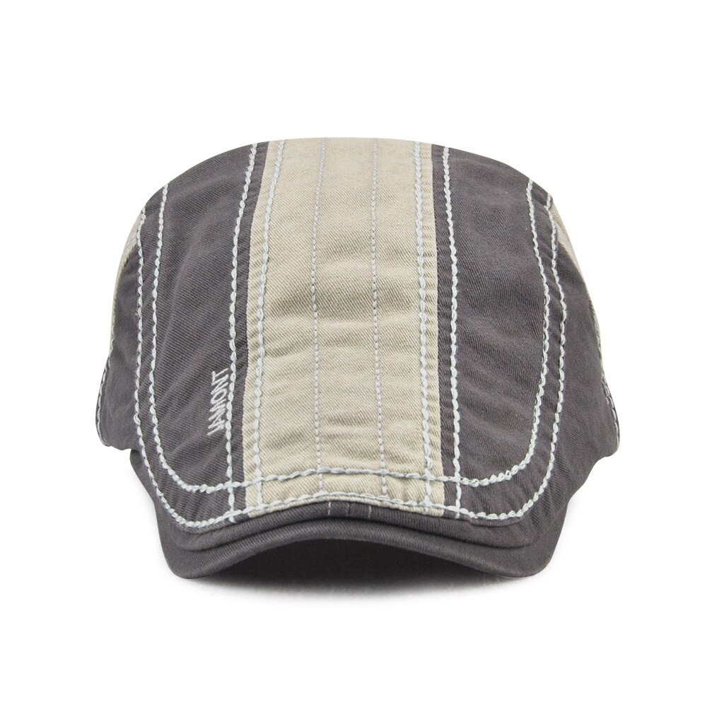 Jamont retro baret pet voor heren casual vizier ivy pet met klep gorras planas platte petten heren zachte katoenen patchwork boina krantenverkoper hoeden