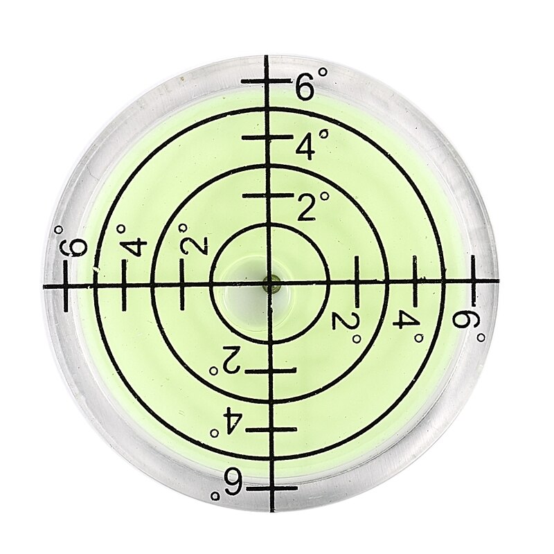 32*7mm Acrylic Bullseye Bubble level Round Level Bubble Accessories, green: Default Title