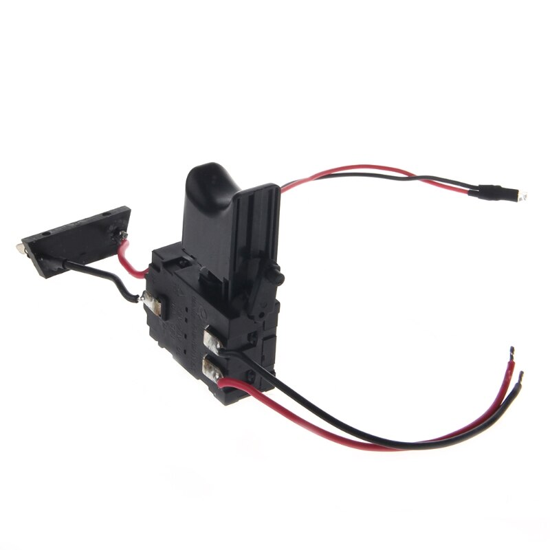 Perceuse électrique anti-poussière contrôle de vitesse bouton poussoir interrupteur à gâchette cc 7.2-24V