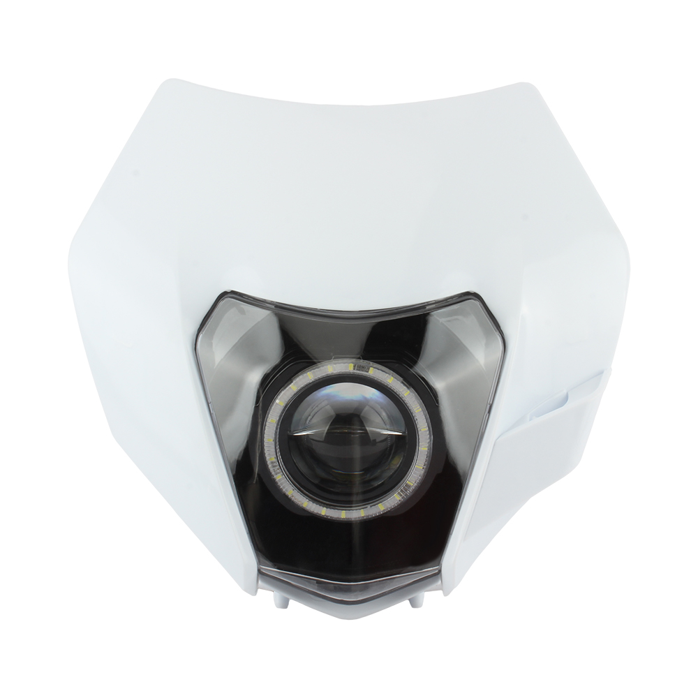 Faro delantero para motocicleta, faro Led Para KTM EXC XC SX EXCW SXW Duke 125-500 Focos Para Moto Dirt Bike Enduro Motocross: Transparente