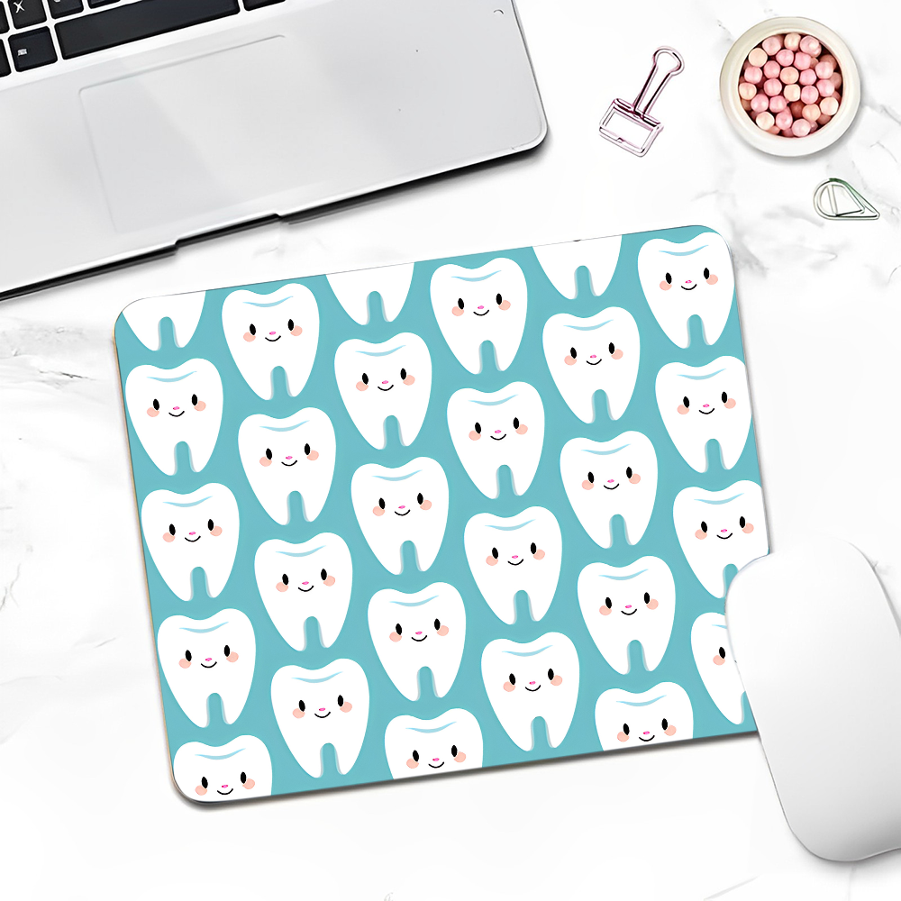 The Dentist Tooth DIY Desktop Desk Mat Kawaii Gaming Accessories Students Writing Pad Writing Desk Mats: 40x120cm / Red